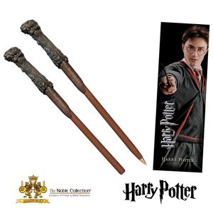 Noble Collection - Harry Potter Čarobni Štapić Olovka i Knjižna Oznaka