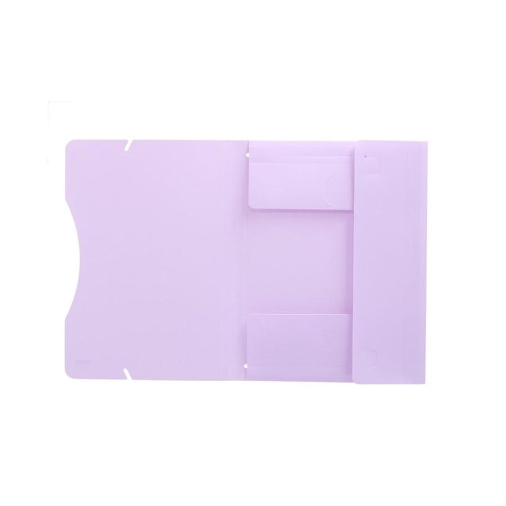 TipTop Office Fascikla 3KL & Gumom A4 PP, Pastel Ljubičasta slika 2