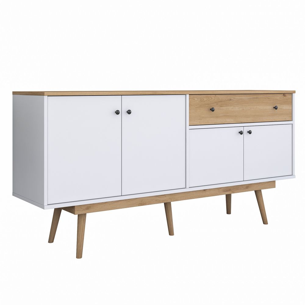 Konzola / Komoda GD110 - 3327 boja/tekstura: Orah, Bijela slika 8