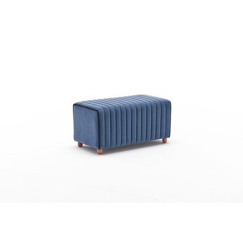 Atelier Del Sofa Tabure, Plava, Mabel Puf - Blue slika 5