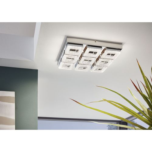 Eglo Fradelo zidna/stropna/9, led, 9x4w, krom/kristal  slika 2