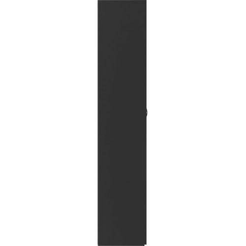 Ormarić za pohranu crni 80 x 35,5 x 180 cm od iverice slika 7