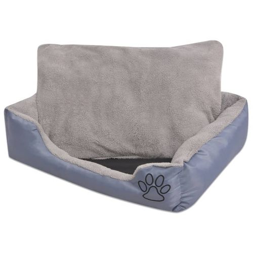 Krevet za pse s podstavljenim jastukom veličina XXL sivi slika 26