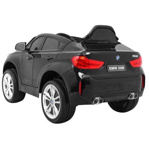 Licencirani auto na akumulator BMW  X6M - crni/lakirani slika 6