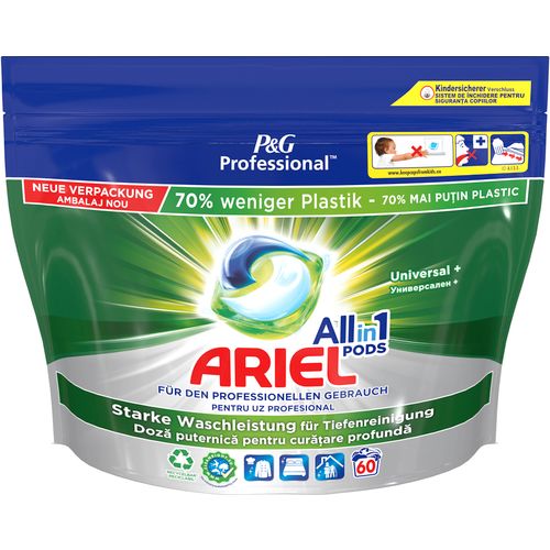 Ariel professional Tablete za pranje rublja All in 1 Universal+ XXL / 60 kom slika 1