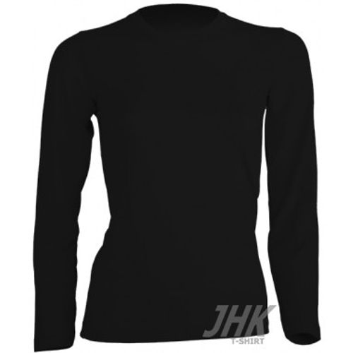 Ženska majica dugih rukava, crna slika 1