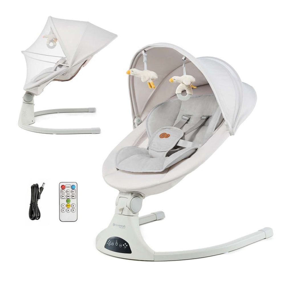 Kinderkraft Električna ležaljka Tulsy, Beige slika 1