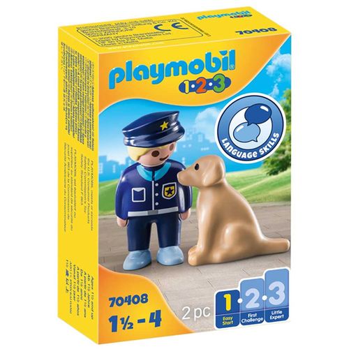 Playset Police with Dog 1 Easy Starter Playmobil 70408 (2 pcs) slika 1