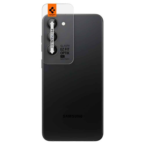 Spigen - Optik.TR EZ FIT staklo za kameru (2 kom) za Samsung Galaxy S23 / S23 Plus - crno slika 2