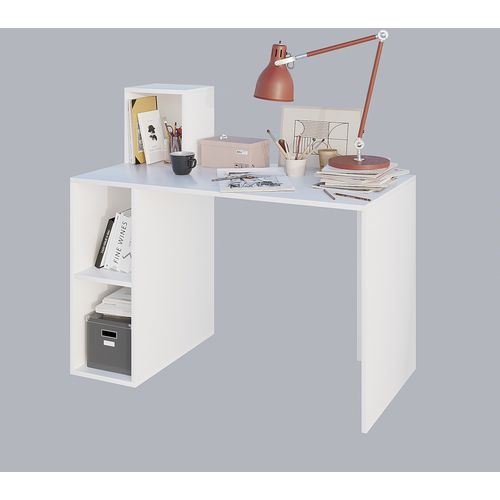 Woody Fashion Radni stol, Bijela boja, Buca - White slika 3