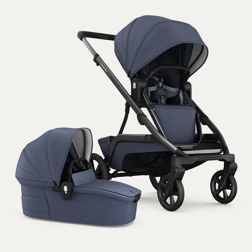 REDSBABY NUVO Single dječja kolica 2u1 Gun Metal, Blue Slate slika 2