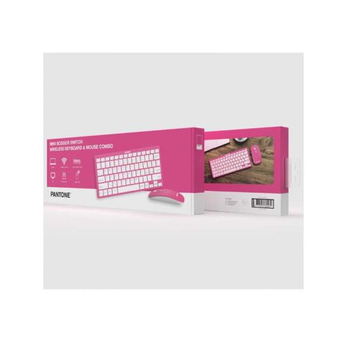 PANTONE IT COLLECTION bežična tastatura sa mišem u PINK boji slika 2