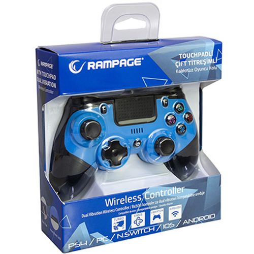 Rampage snopy sg-rps4 plus plavi bežični/žični gejmpad slika 4