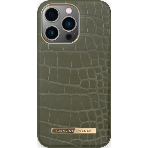 iDeal of Sweden Maskica AT - iPhone 13 Pro - Khaki Croco slika 1