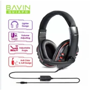 Bavin Gaming slušalice sa mikrofonom 3,5mm 1,8m crna