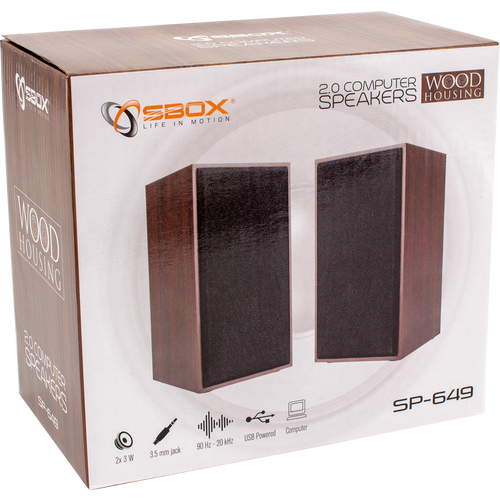SBOX zvučnici SP-649 drveni slika 9