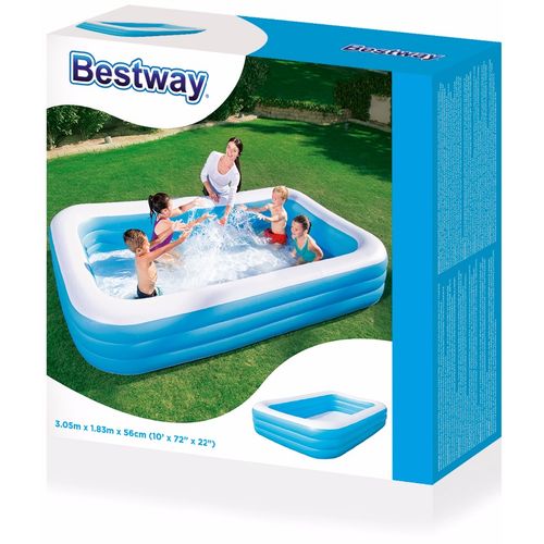 Bestway dečiji bazen Deluxe blue – 305x183x56cm 54009 slika 4