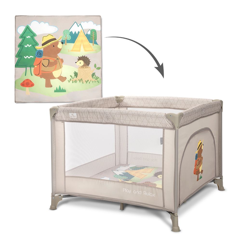 Lorelli Vrtić za bebe Play N Relax, Beige Camping slika 1