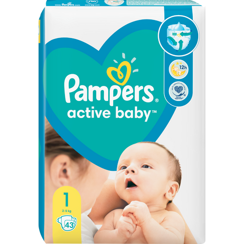 Pampers Active-Baby NewBorn pelene za novorođenče  slika 1