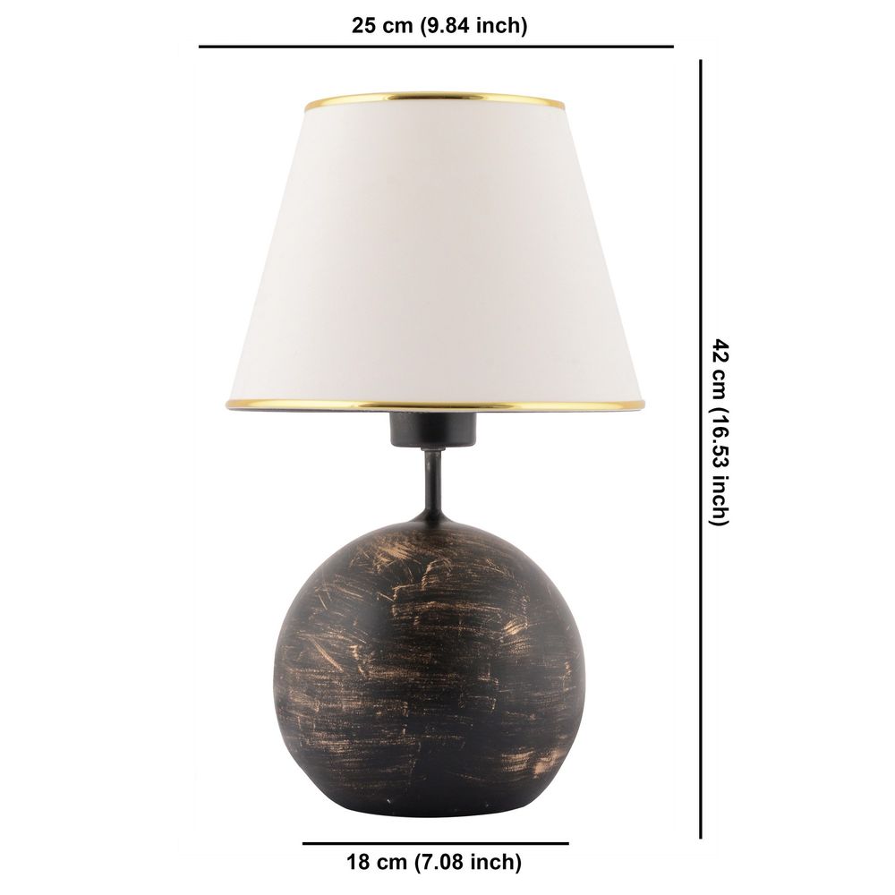 Lampa za sto Balloon - Bijela, Crna i Zlatna slika 6