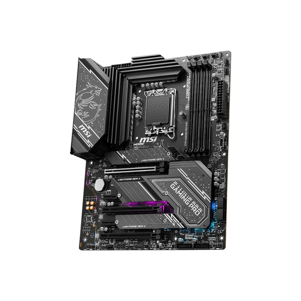 MSI Z790 GAMING PRO WIFI Motherboard ATX - Supports Intel Core 12/13/14th Gen Processors, LGA 1700, DDR5 Boost (7200+MHz/OC), 3 x PCIe 4.0 x16, 2 x PCIe 3.0 x1, 3 x M.2 Gen4, 2.5Gbps LAN, Wi-Fi 6E slika 3