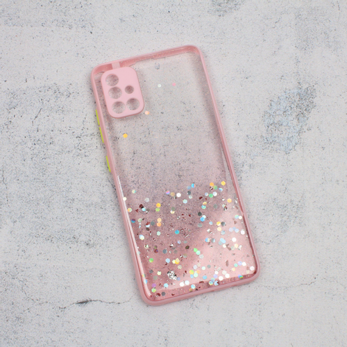 Torbica Frame Glitter za Samsung A515F Galaxy A51 roze slika 1