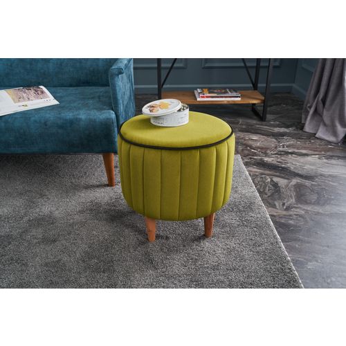 Atelier Del Sofa Tabure, zelena, Lindy Puf - Green slika 1