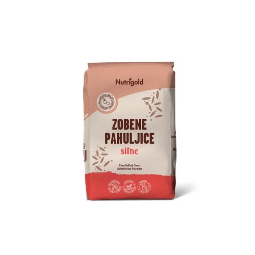 Nutrigold Sitne zobene pahuljice 750g  slika 1