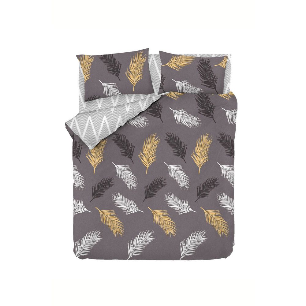 Olivia - Gold, Grey vPoly Gold
Grey Double Quilt Cover Set (DE) slika 2