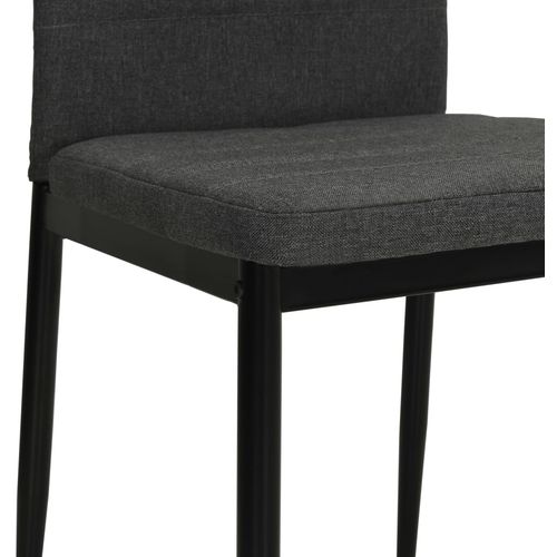 Blagovaonske stolice od tkanine 2 kom tamnosive slika 6