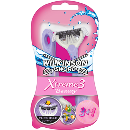 Wilkinson xtreme 3 beauty ženski  jednokratni brijači 3+1 slika 2