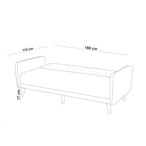 Atelier Del Sofa ARÄ°A-TAKIM6-S 1048 Tamno plavi sofa-krevet set slika 12