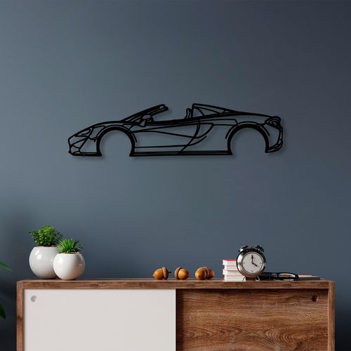 Wallity Metalna zidna dekoracija, McLaren 570S Silhouette slika 1