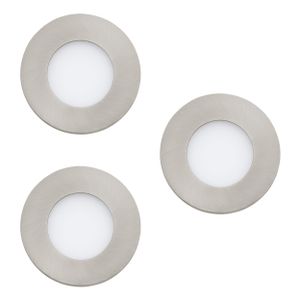 Eglo Fueva-c ugradbena led/set 3 kom, 3x3w, 1080 lm, 2700k-6500k, rgb bijela, nikl/mat  