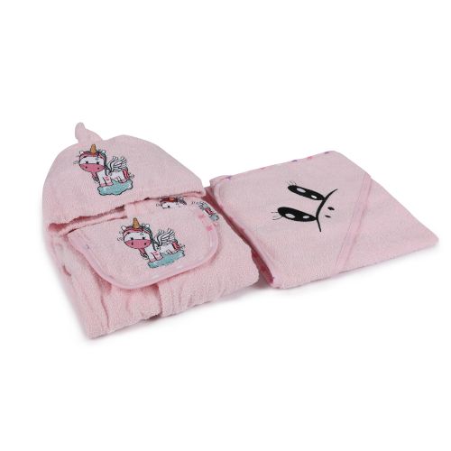 Colourful Cotton Set za kupanje bebe Unicorn slika 2