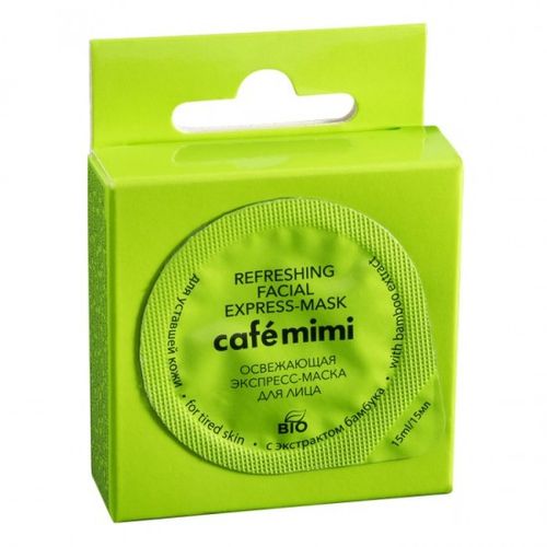 CAFÉ MIMI ekspres maska za lice sa efektom hlađenja ekstrakt bambusa 15ml slika 1