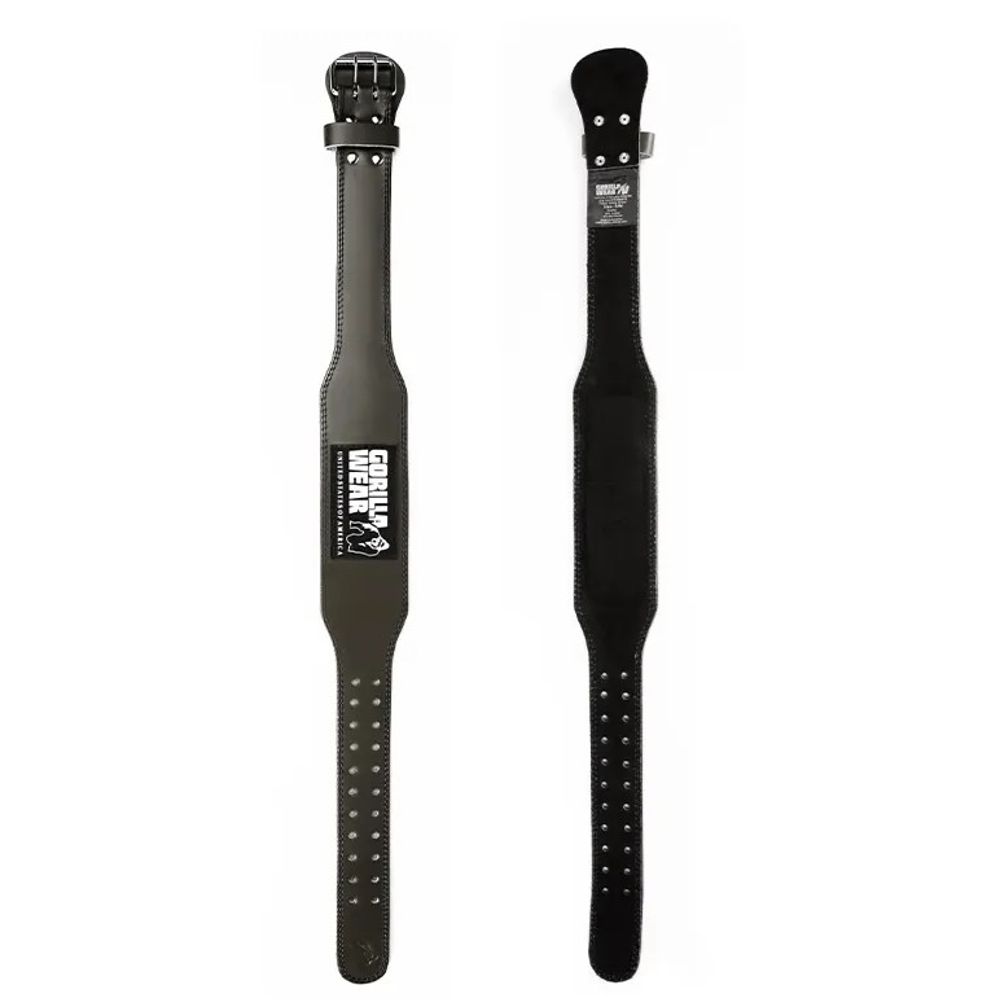 Gorilla Wear Kožni pojas za dizanje tegova 10cm, Army Green slika 2