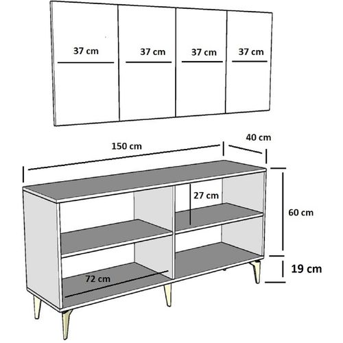 Draw - Walnut Walnut Console slika 9