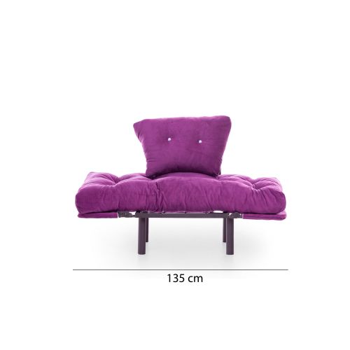 Atelier Del Sofa Fotelja, Ljubičasta, Nitta Single - Purple slika 13