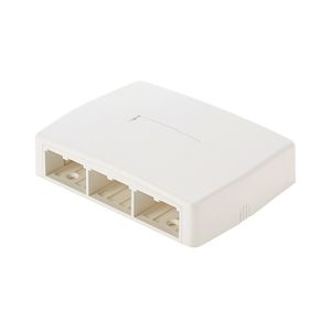 Panduit CBXQ6AW-A Nazidna uticnica 6xRJ45, PanNet, nizak profil, prazna, bela