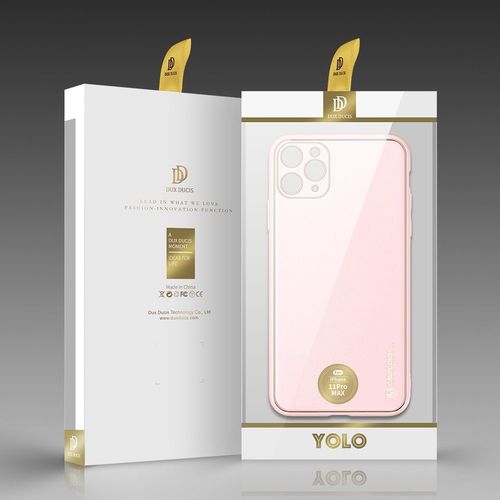Dux Ducis Yolo elegantno kućište izrađeno od meke TPU i PU kože za iPhone 11 Pro Max pink boje slika 5