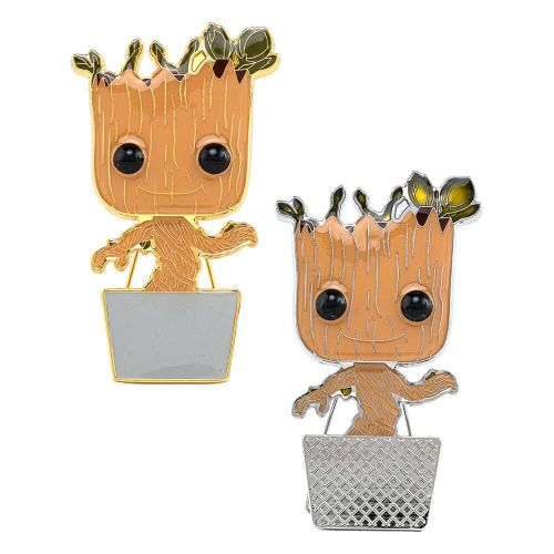 Funko Pop Marvel Čuvari galaksije Groot Veliki Emajlirani Bedž 10cm Chase slika 5