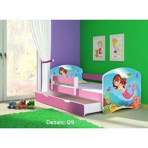 Deciji krevet ACMA II 140x70 F + dusek 6 cm PINK9