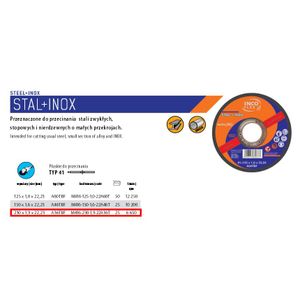 Incoflex rezna ploča za metal 230 x 1,9mm INOX