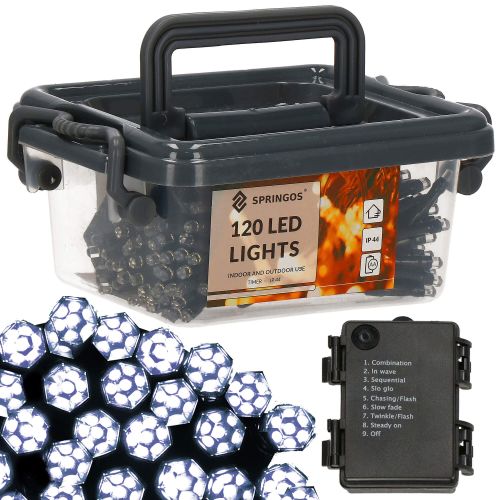 Springos set lampica, 120 LED, 9 m, hladno bijela slika 11