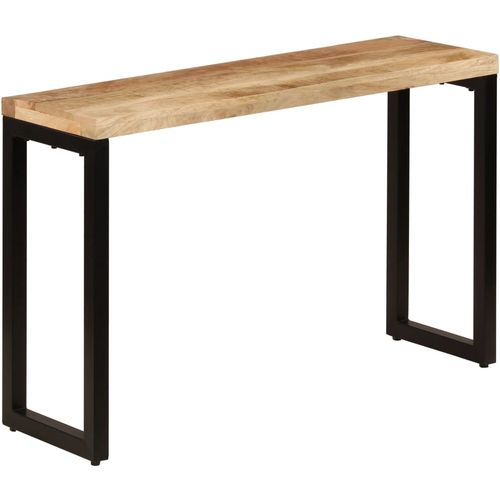 Konzolni stol 120 x 35 x 76 cm od masivnog drva manga i čelika slika 1