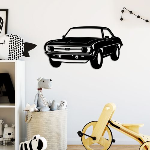 Chevrolet Camaro SS Black Decorative Metal Wall Accessory slika 3