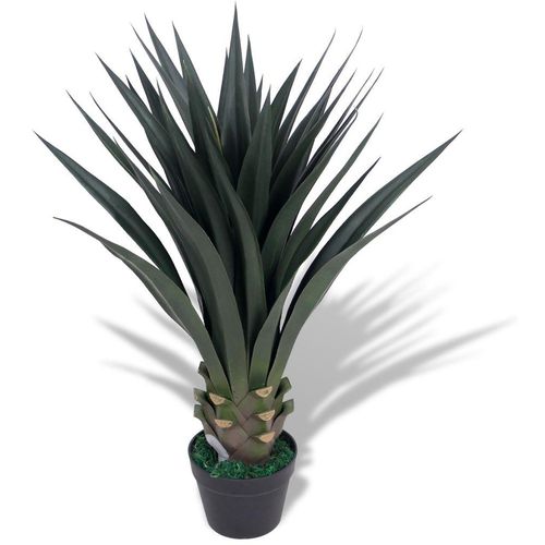 Umjetna Yucca biljka s lončanicom 85 cm zelena slika 2