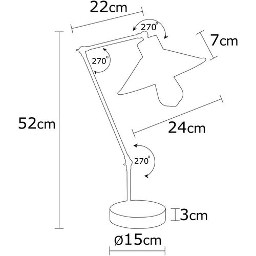 Manavgat - N-604 Green Table Lamp slika 3