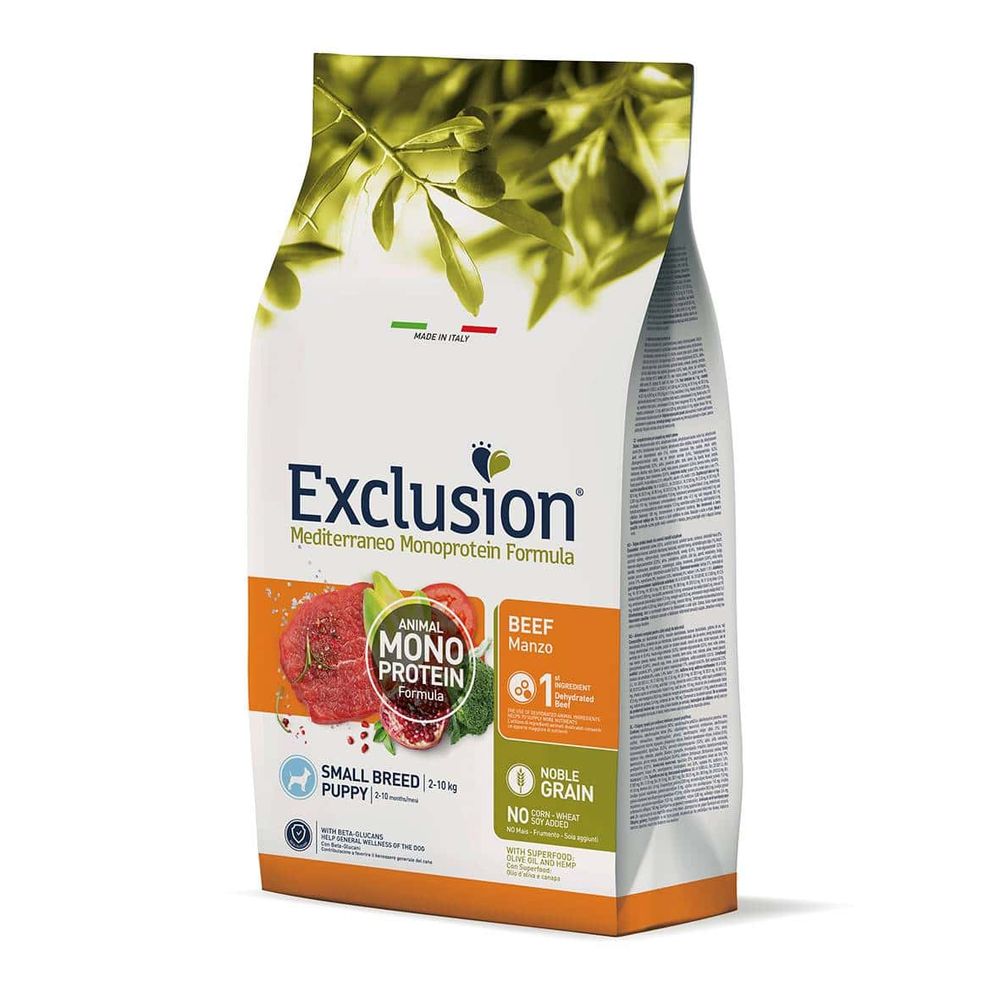 Exclusion Mediterraneo – Puppy govedina, malo zrno 2kg slika 1